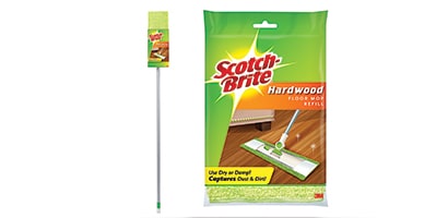 ไม้ถูพื้นไมโครไฟเบอร์สำหรับพื้นไม้แข็ง (Microfiber Hardwood Floor Mop)
