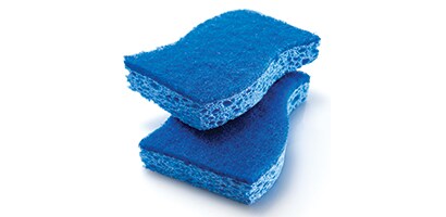 ฟองน้ำใยขัดแบบไม่ทิ้งริ้วรอย (Non-Scratch Scrub Sponge)
